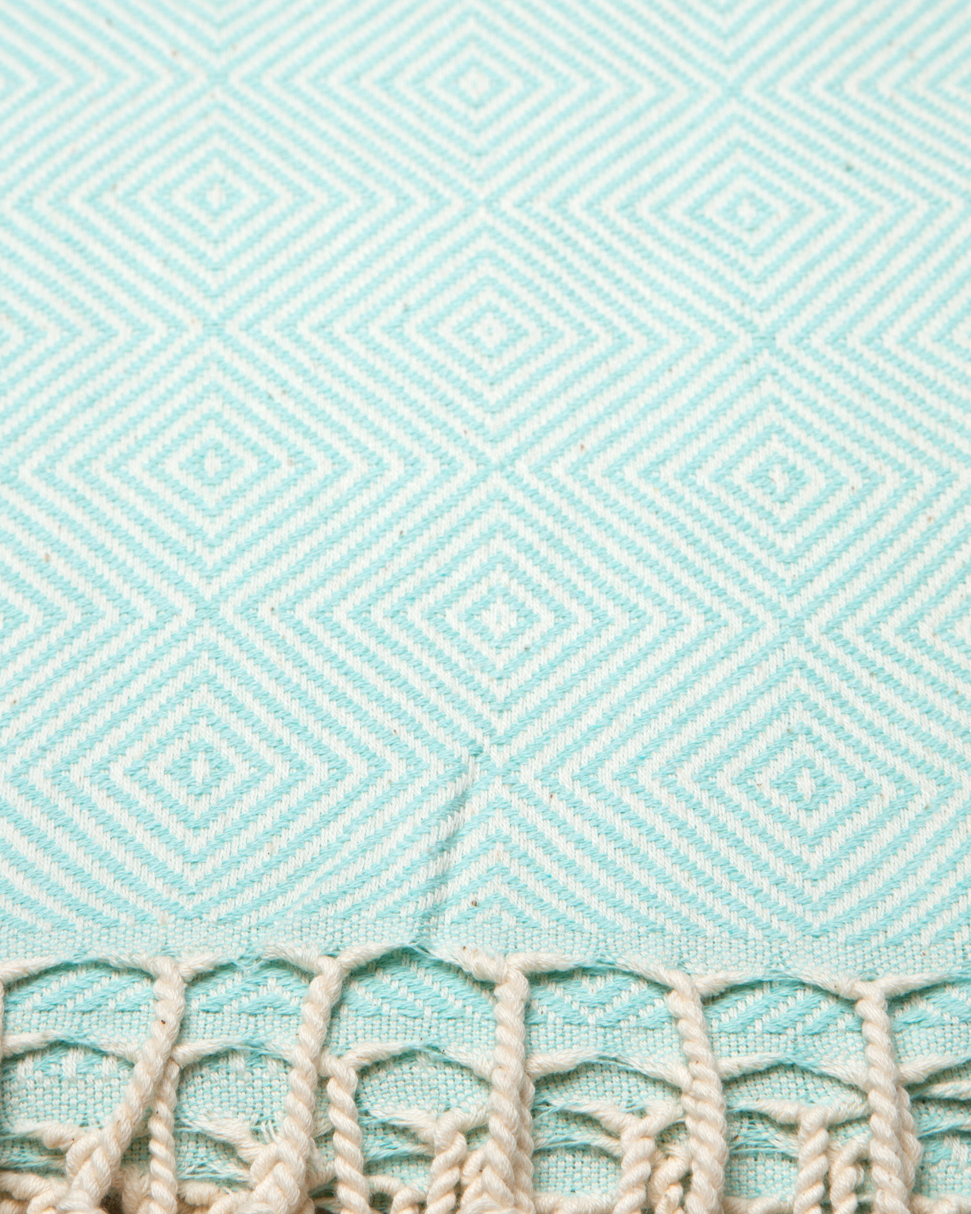 CRYSTAL Beach Towel, Turkish Hammam Towel, Spa & Sauna Towel - Mint-3