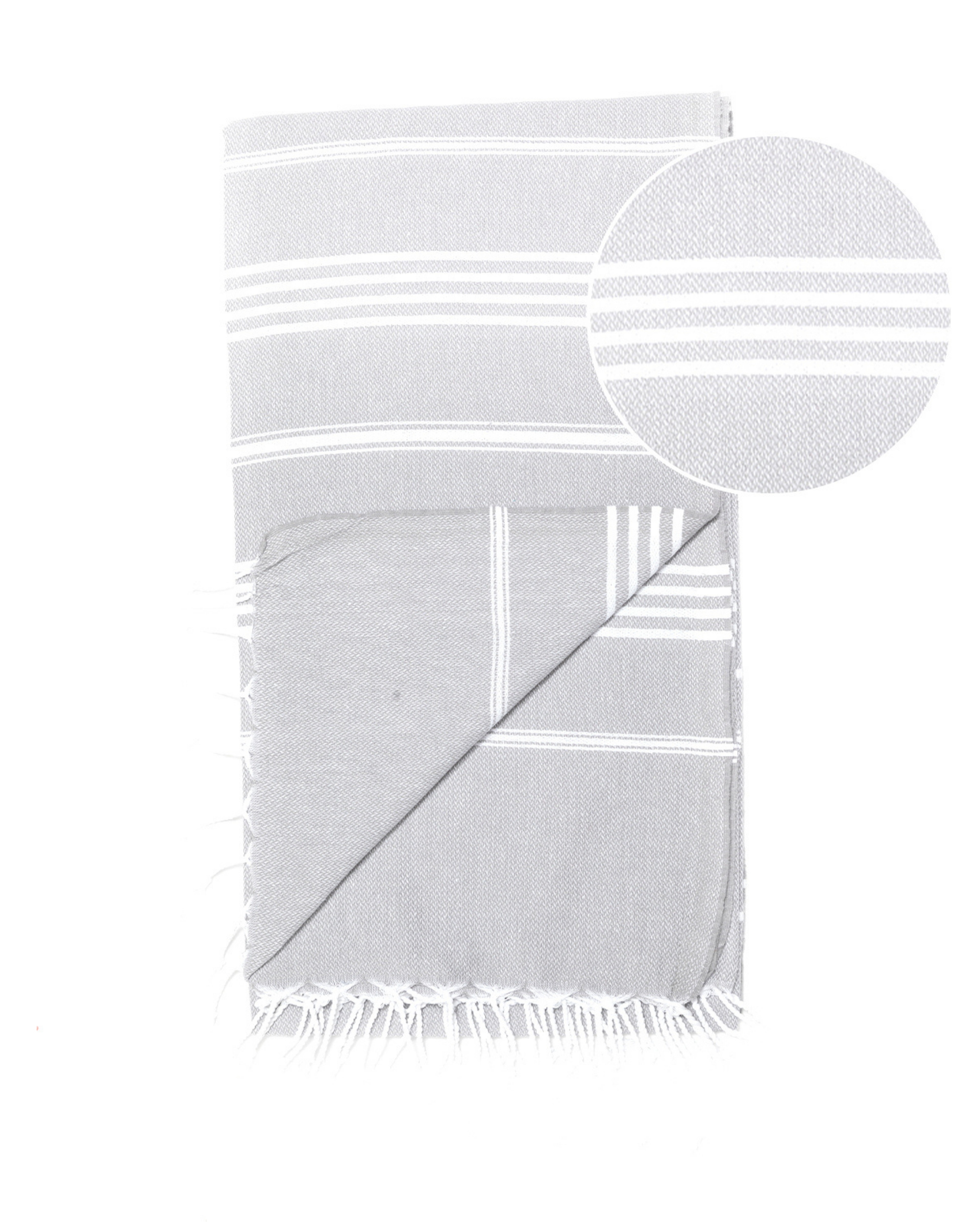 AMARA Hammam Beach Towel, Peshtemal, Made of Cotton - Grey-2