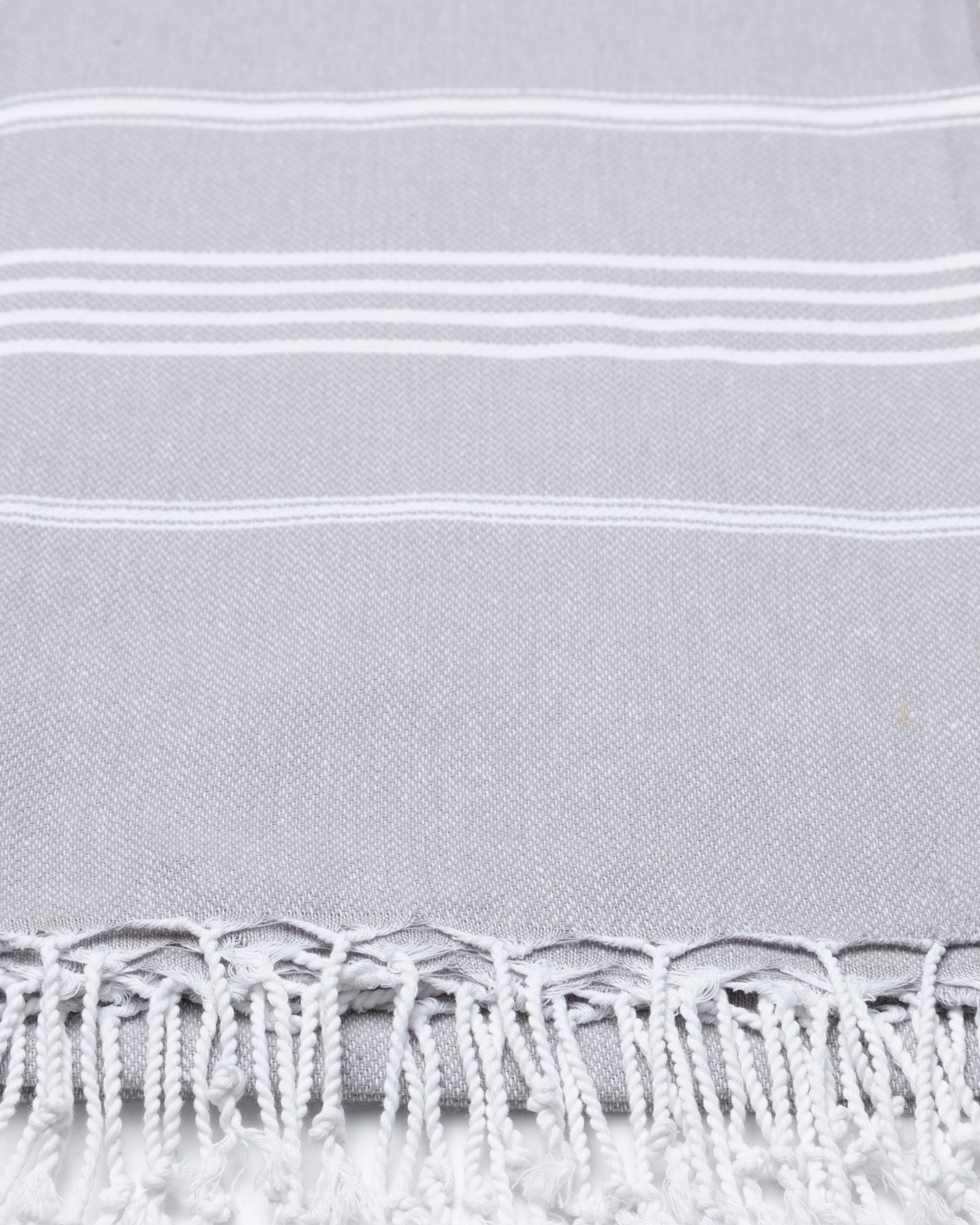 AMARA Hammam Beach Towel, Peshtemal, Made of Cotton - Grey-4