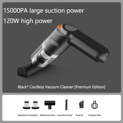 🔥50K+ SOLD🔋High-Power Cordless Vacuum Cleaner Kit for Car🚗Strong Suction💨Rechargeable Handheld⚡Full Accessory Car Interior Cleaner