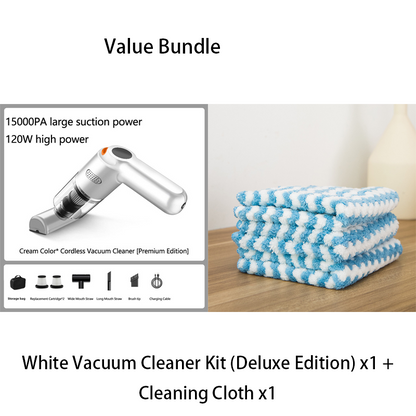 🔥50K+ SOLD🔋High-Power Cordless Vacuum Cleaner Kit for Car🚗Strong Suction💨Rechargeable Handheld⚡Full Accessory Car Interior Cleaner