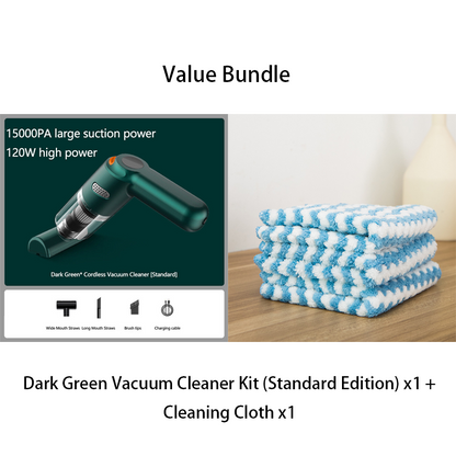 🔥50K+ SOLD🔋High-Power Cordless Vacuum Cleaner Kit for Car🚗Strong Suction💨Rechargeable Handheld⚡Full Accessory Car Interior Cleaner