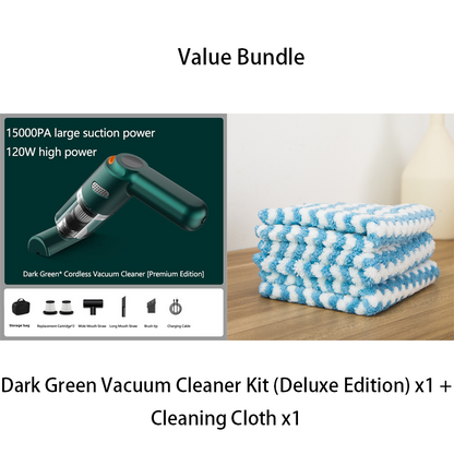 🔥50K+ SOLD🔋High-Power Cordless Vacuum Cleaner Kit for Car🚗Strong Suction💨Rechargeable Handheld⚡Full Accessory Car Interior Cleaner